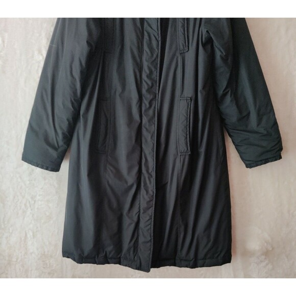 Gap Hooded Parka Winter Coat Women's Size Large Black Pockets (SMALL FLAW) - Picture 5 of 11